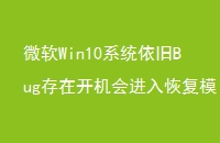 ΢Win10ϵͳBugڿָģʽ޷޷Զ޸